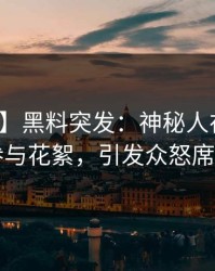 【爆料】黑料突发：神秘人在昨晚被曝曾参与花絮，引发众怒席卷全网