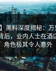 【独家】黑料深度揭秘：万里长征小说风波背后，业内人士在酒店房间的角色极其令人意外